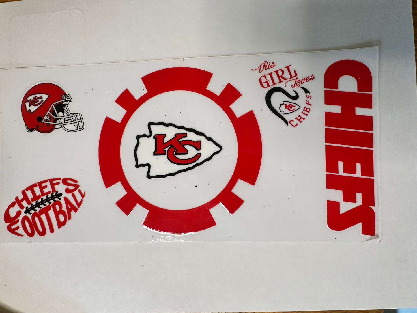 KC Chiefs Football Wrap decal