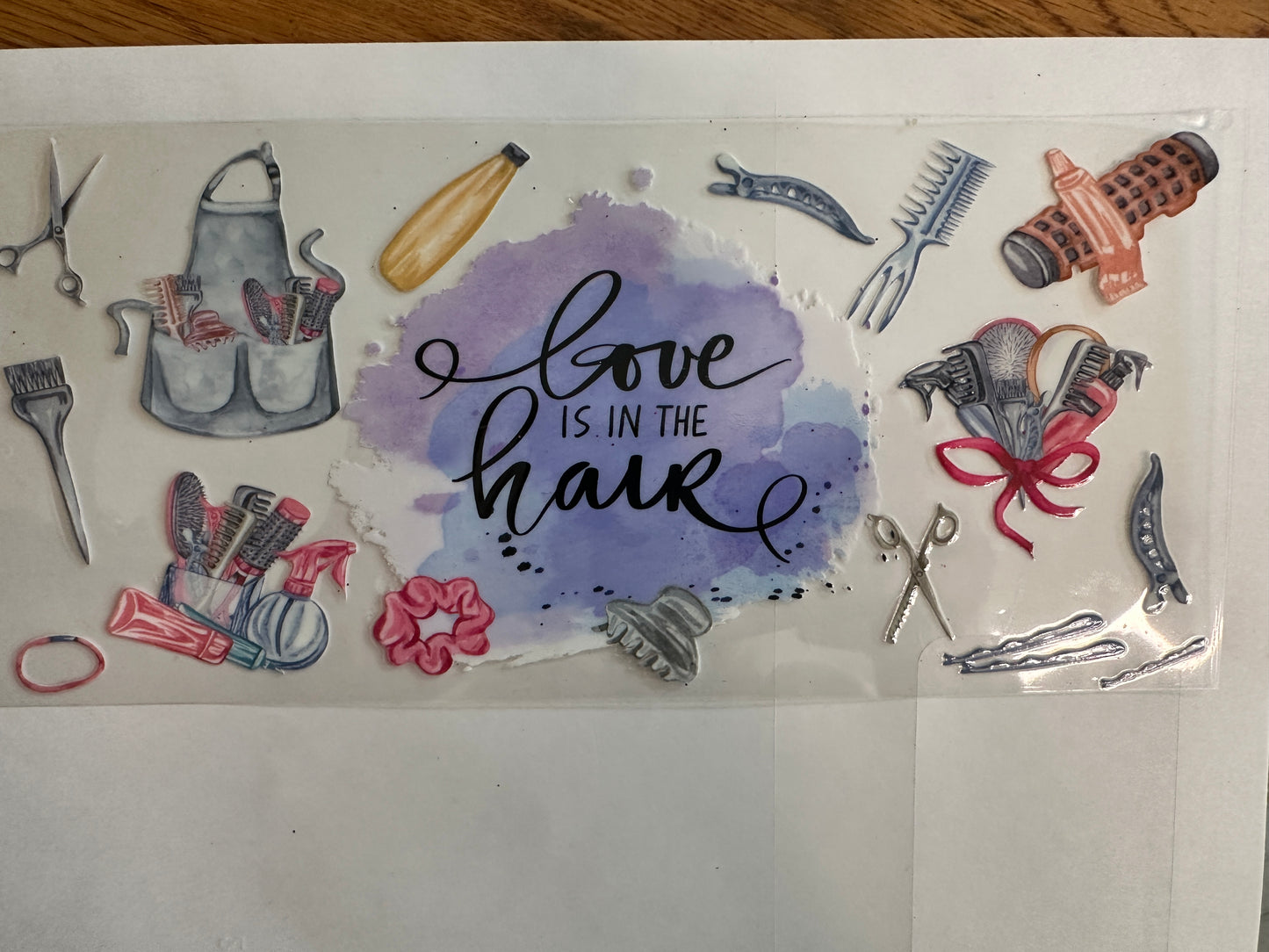 Love is Hair Wrap or Element Sheet