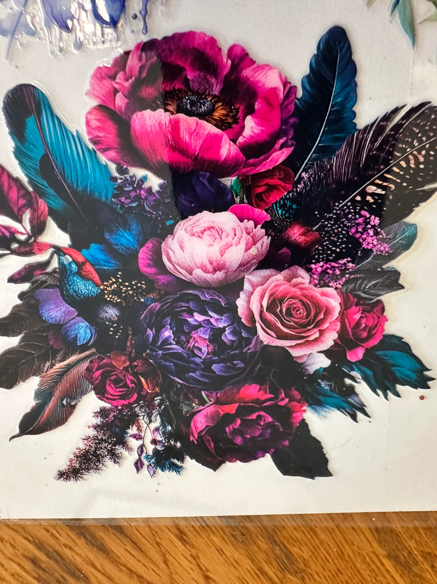 Pink and Purple Flowers Decal