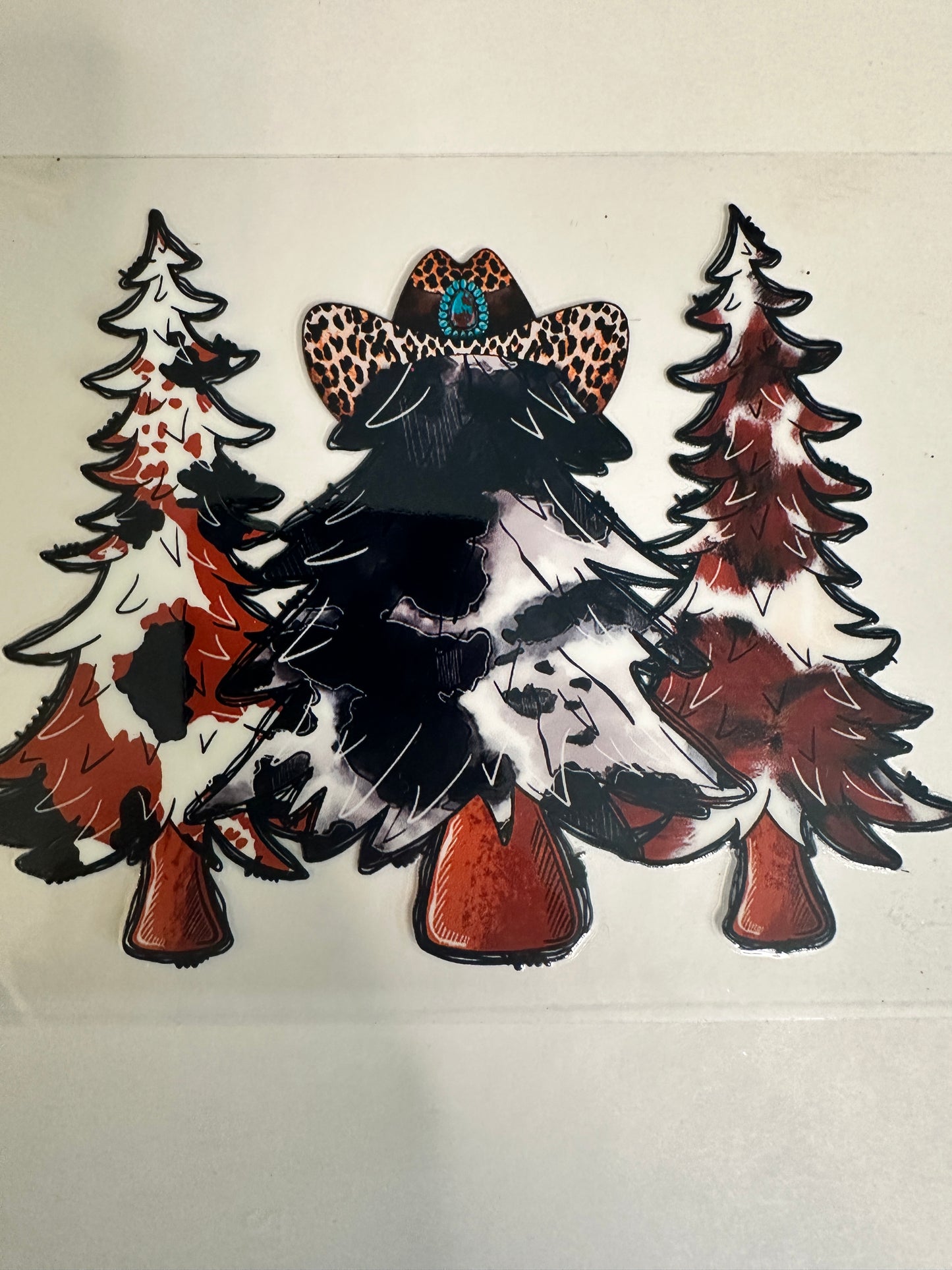 Cowboy Trees Decal