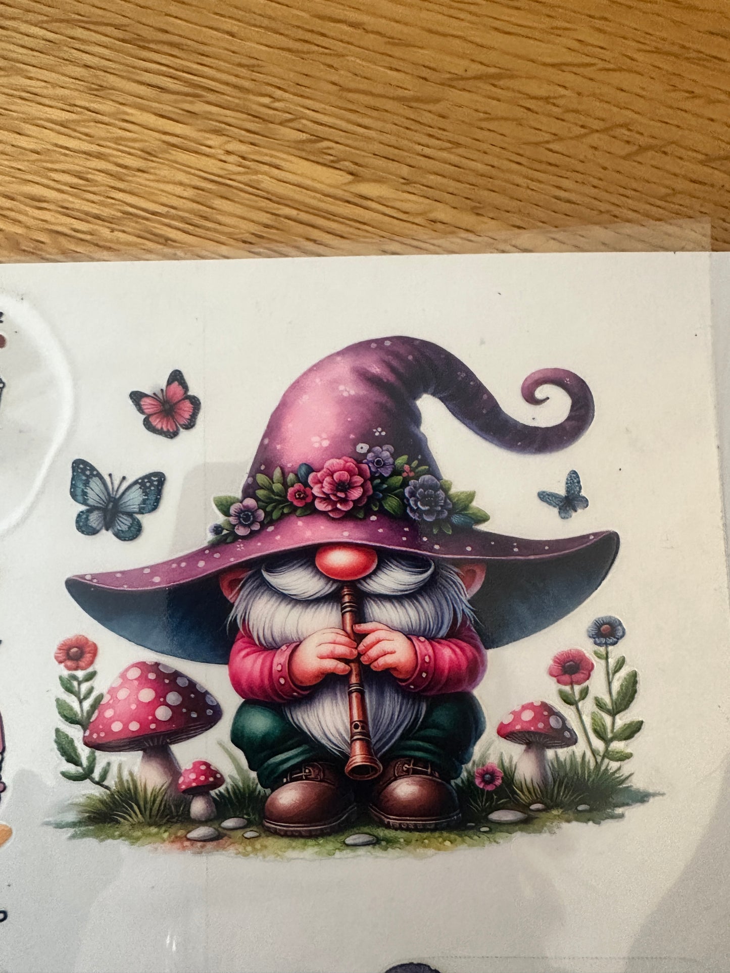 Gnome with Music Decal