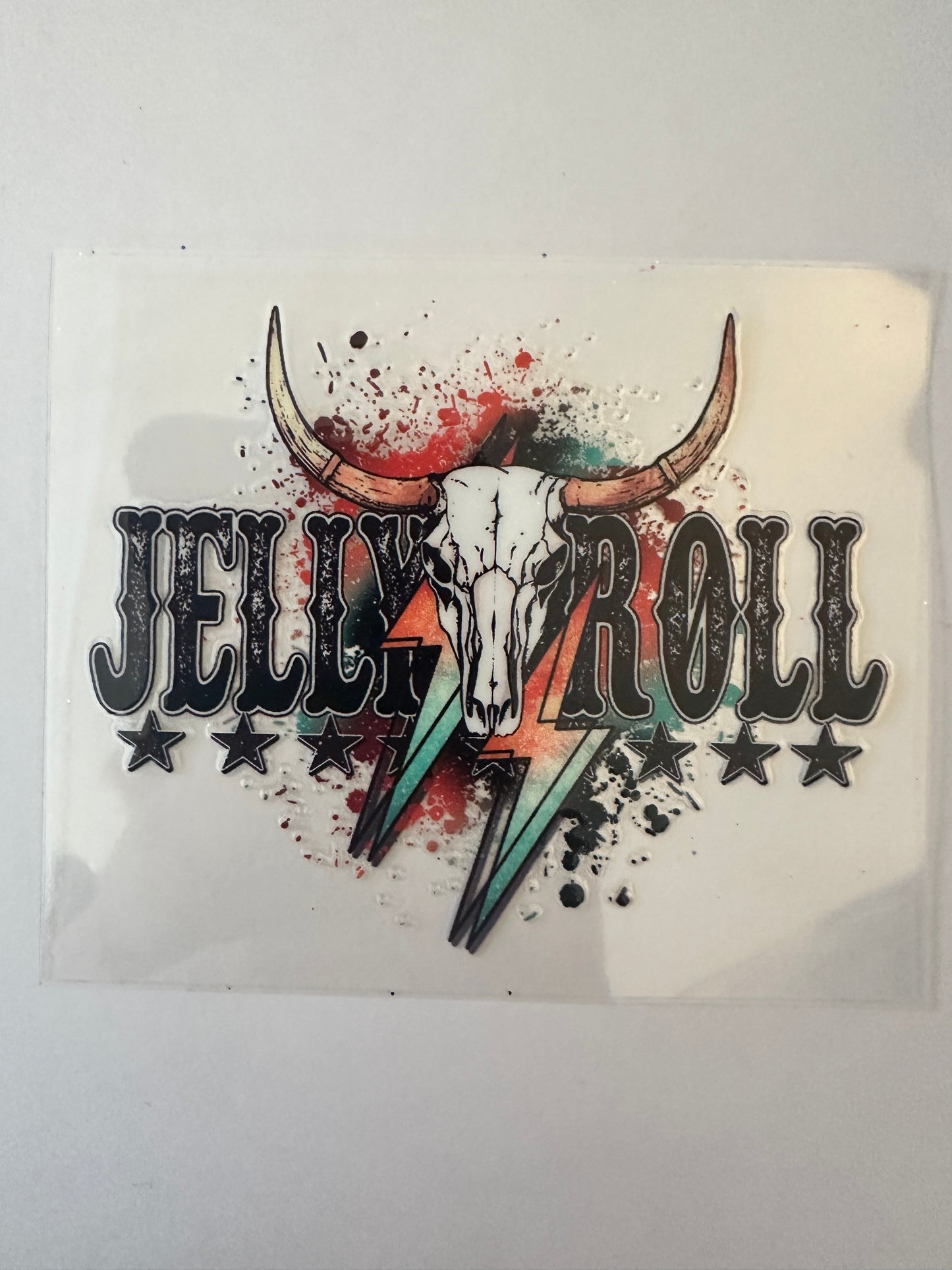 Jelly Roll Cow Skull