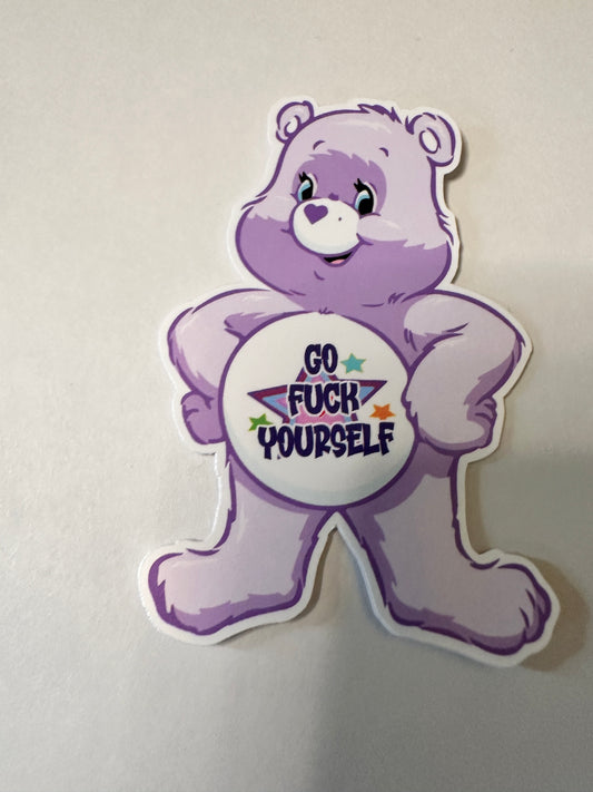 Go F*** Yourself Care Bear Decal