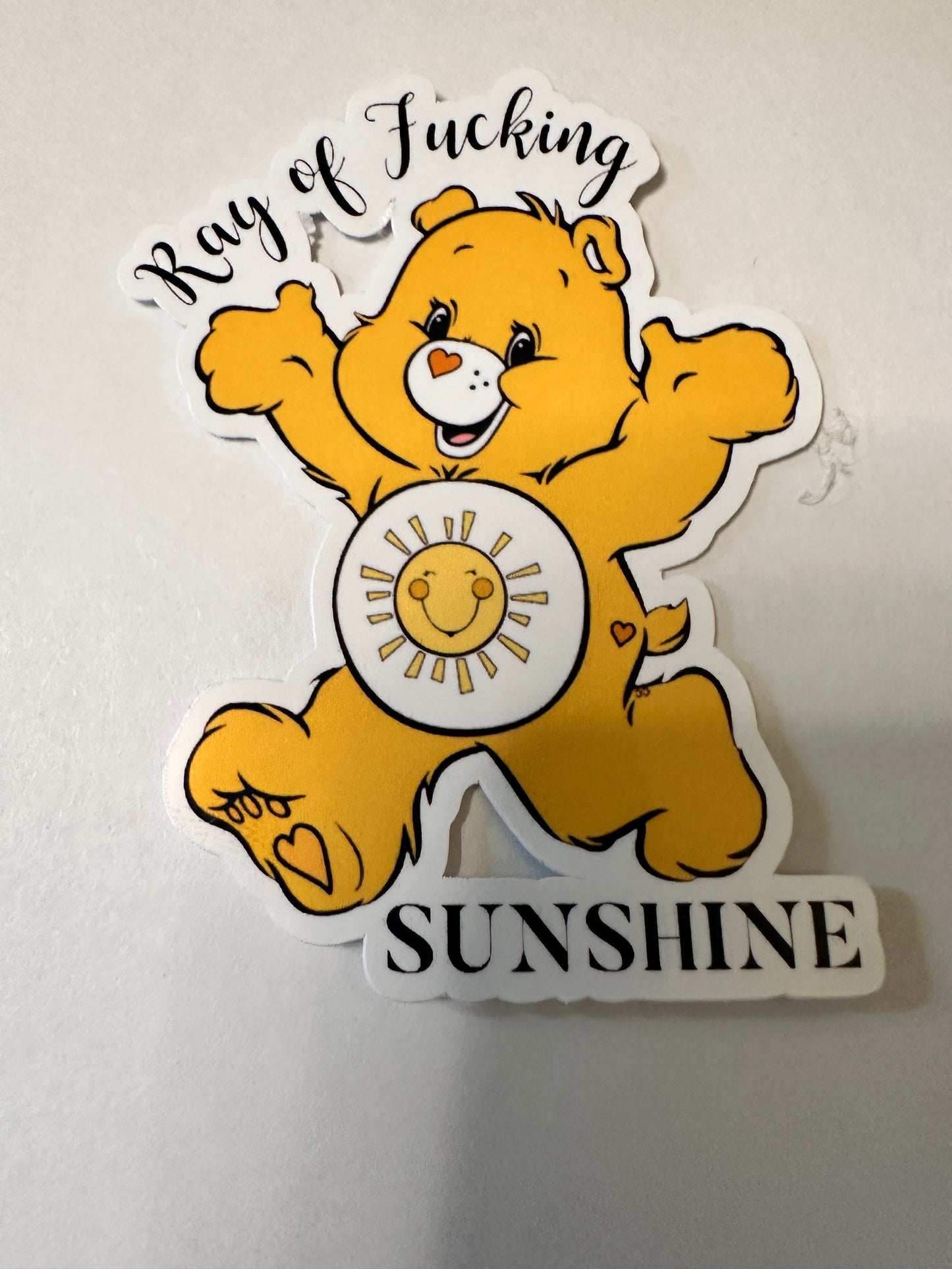 Ray of Sunshine Care Bear Decal