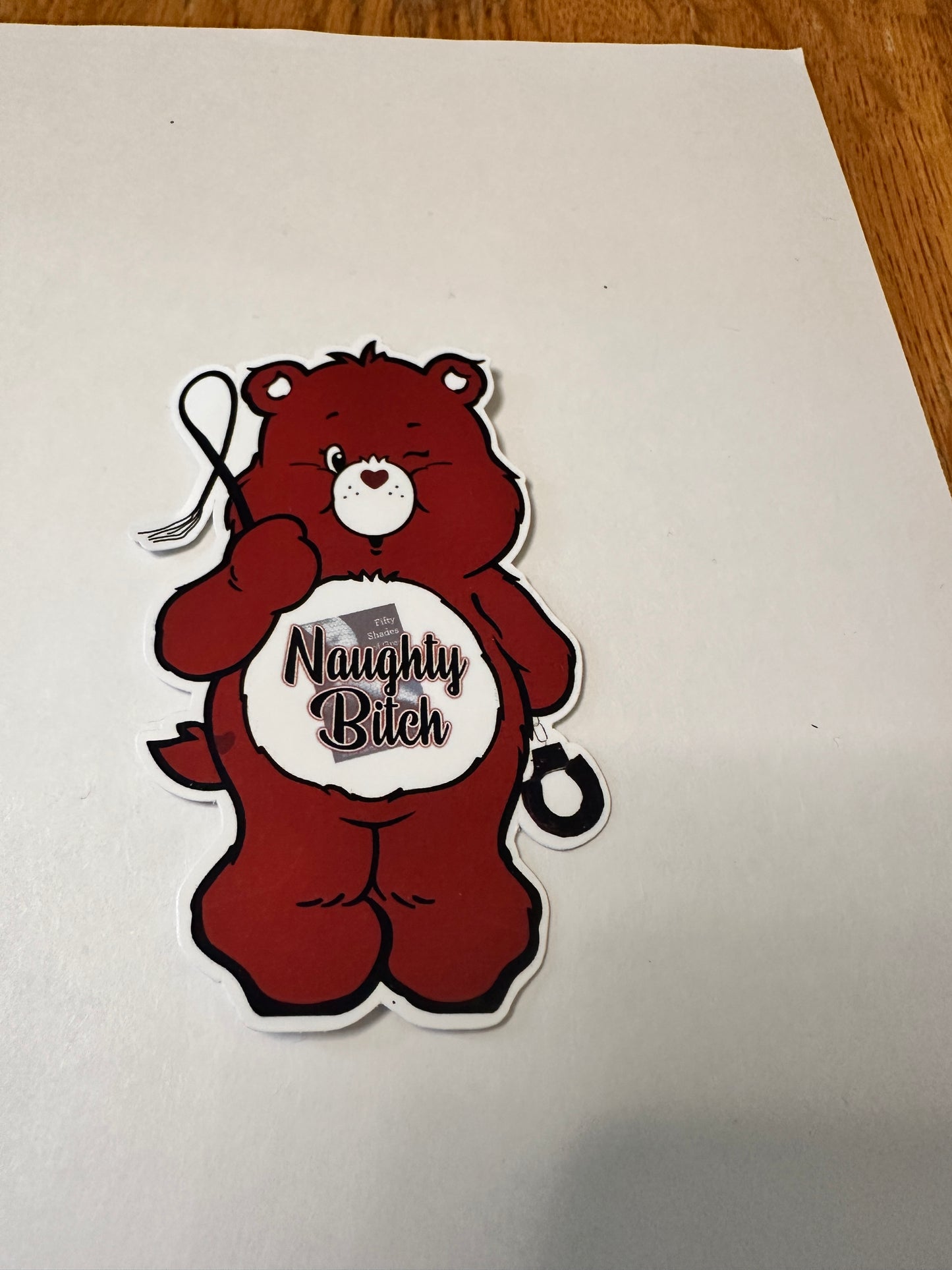 Naughty B**** Care Bear Decal