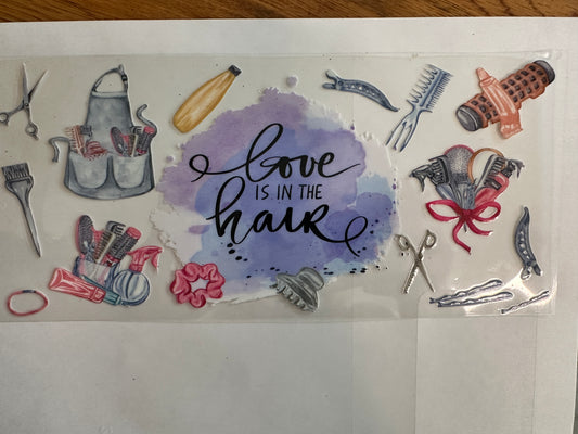 Love is Hair Wrap or Element Sheet