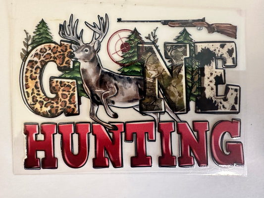 Gone Hunting Decal