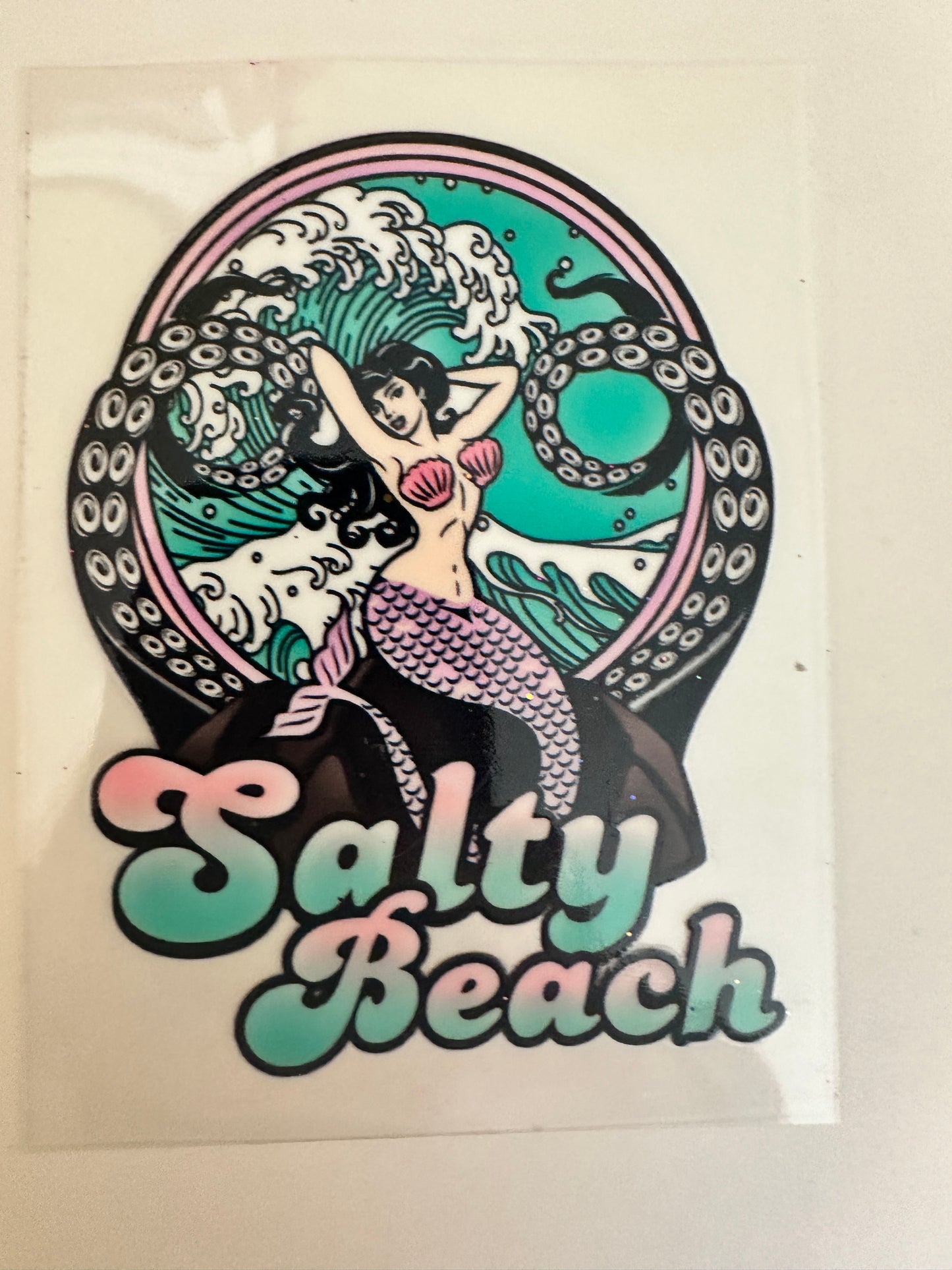 Salty Beach Mermaid Decal