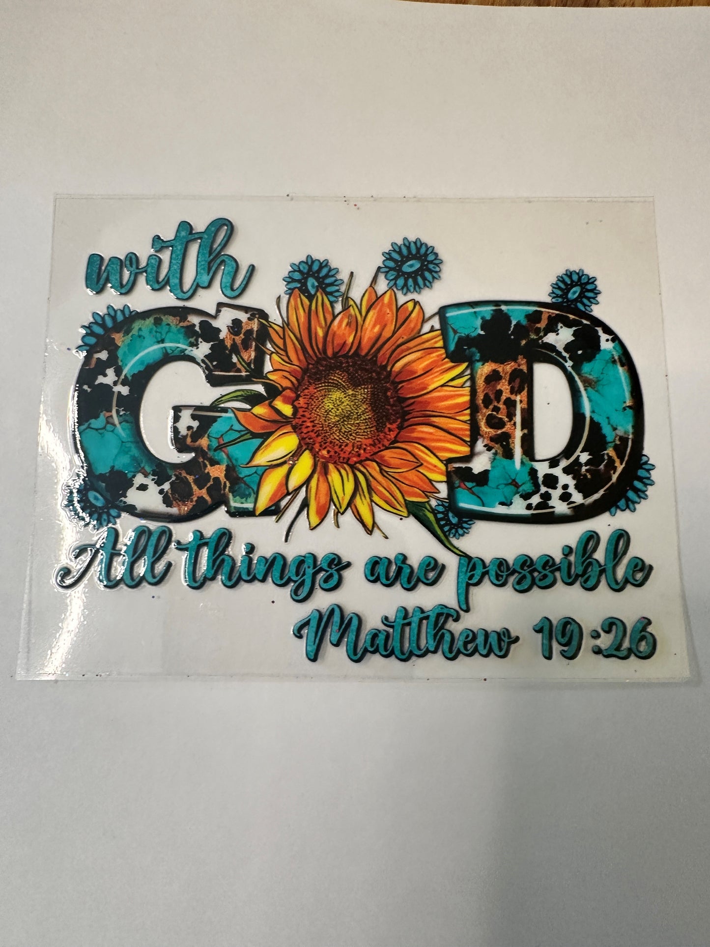 Matthew 19:26 Decal