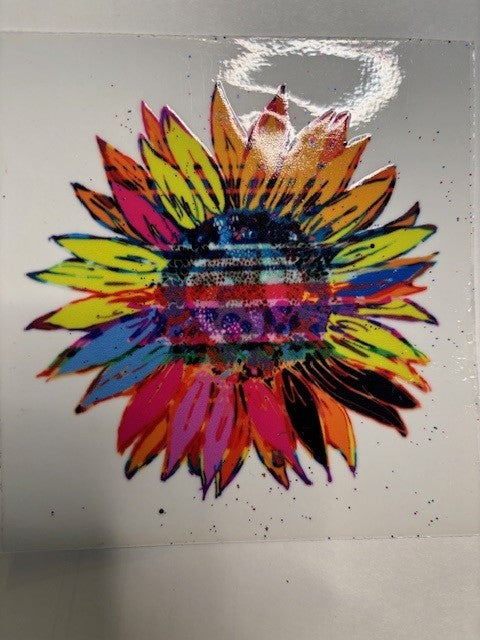 Colorful Sunflower Decal